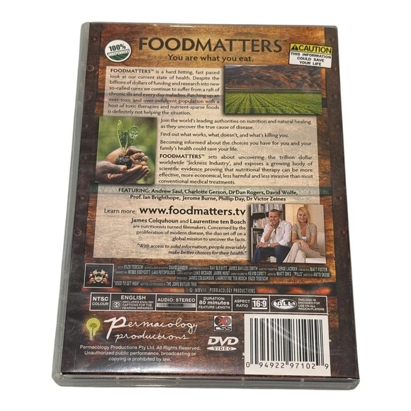 Food Matters DVD Documentary You Are What You Eat NTSC All Regions Health Film - Picture 10 of 10